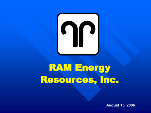 RAM Energy, Inc. - Corporate-ir