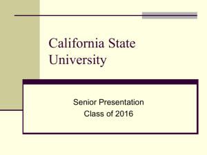 California State University Presentation