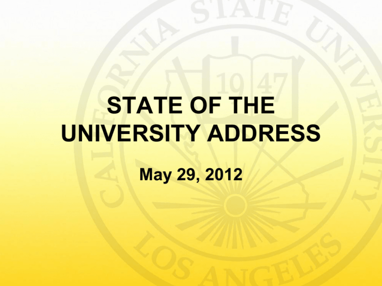 Student Success Fee California State University Los Angeles