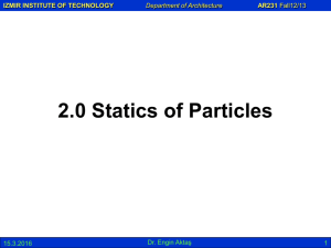 Chap02 Statics of Particles
