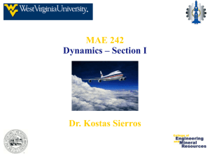 Lecture 1 - Mechanical and Aerospace Engineering