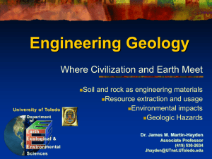 Intro to Geology - Department of Environmental Sciences