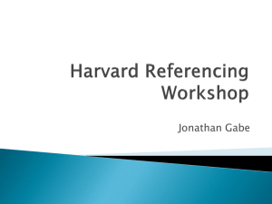 Harvard Referencing PowerPoint Presentation