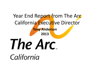 PowerPoint on The Arc California