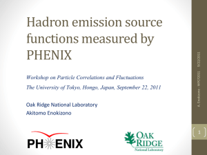 Hadron emission source functions measured by PHENIX