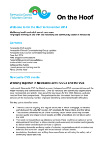 Contents - Newcastle Council for Voluntary Service