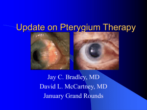 Treatment of Pterygium