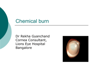 Chemical burn - M.M.Joshi Eye Institute