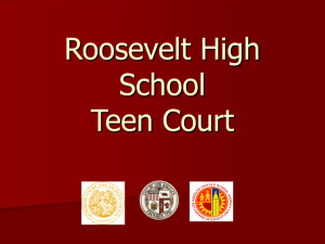 Teen Court PowerPoint - California State University, Los Angeles