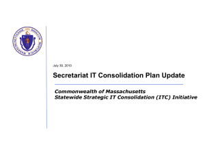 Secretariat IT Consolidation Plan