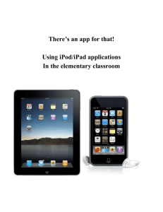 iPad-iPod Applications for Elementary Classrom