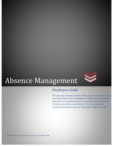 Absence Management - University of Houston