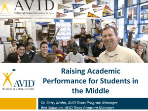 AVID - Sheldon ISD