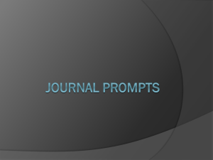 JOURNAL PROMPT