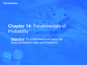Chapter 14-Fundamentals of Probability