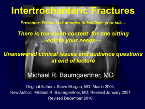 Surgeon controlled factor - Orthopaedic Trauma Association