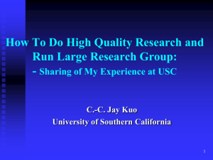 How To Do High Quality Research and Run Large Research Group