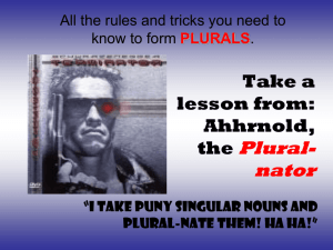 Arnold the Plural