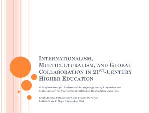 Global Collaboration in the Service of International and Multicultural