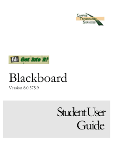 Blackboard Student Training Manual