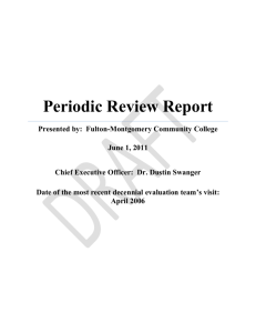 Summary of the Periodic Review Report
