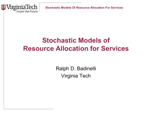 Resource allocation for service supply chains