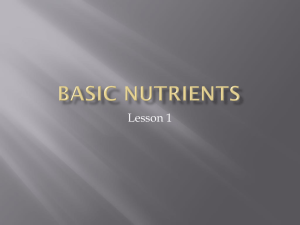 Basic Nutrients