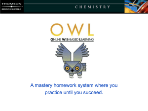 What is OWL? - UCF Chemistry