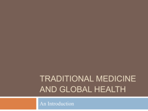 Indigenous Medicine and Global Health