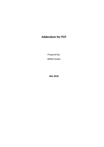 Addendum for PCP - United Nations Economic Commission for