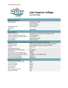LSC Grant Fact Sheet - Lake Superior College
