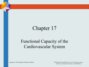 Chapter 17: Functional Capacity of the Cardiovascular System