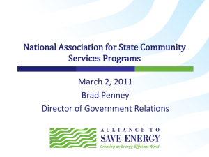 What is the Alliance to Save Energy?