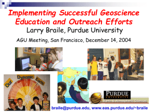Implementing Successful Geoscience Education