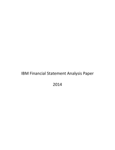IBM Financial Statement Analysis Paper
