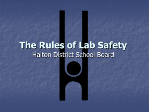 01 - Lab Safety Powerpoint and WHMIS Teacher Copy