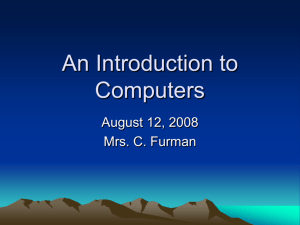 An Introduction to Computers