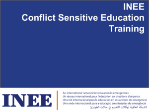 INEE CSE Training PowerPoint - Save the Children's Resource Centre