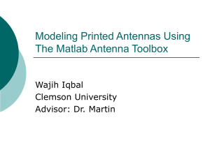 Simulating Antennas Using Matlab