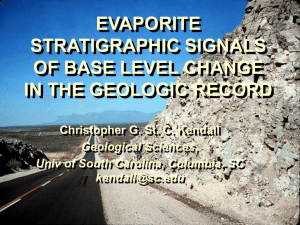 evaporite stratigraphic signals of base level