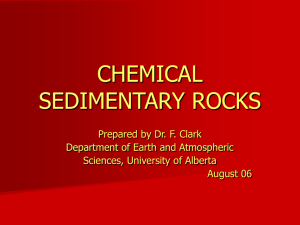 Chemical Sedimentary Rocks.
