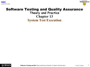 System Test Execution