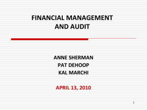 financial management and audit