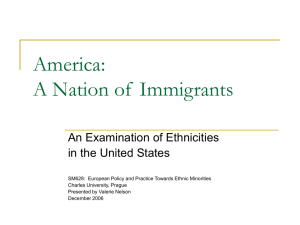 An Examination of Ethnicities in the United States