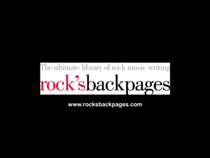 is the largest database of rock journalism online, featuring over