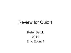 Review for Quiz 1 20..