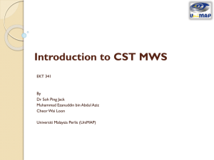 Introduction to CST