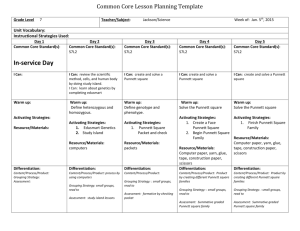 Common Core Lesson Planning Template