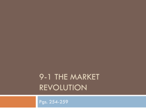 9-1 The Market revolution