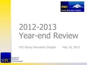 STC RMC Year End Wrap-Up